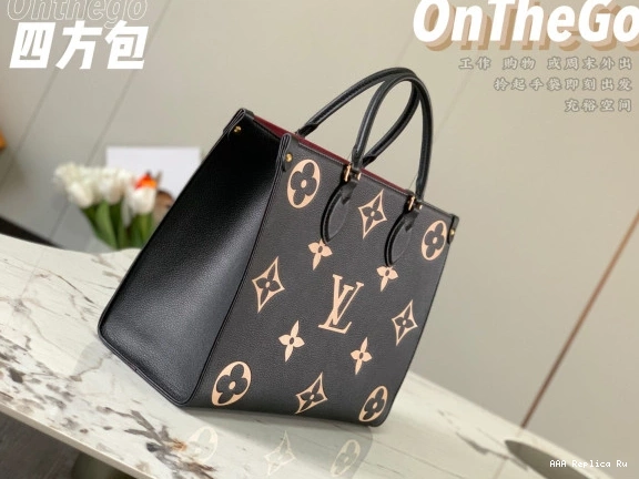 AAA Pruses Bags VUITTON LOUIS ONTHEGO MM 0819